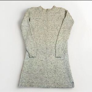 Madewell knit merino wool blend sweater dress with cute button down back